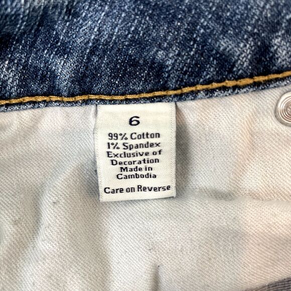 Simply Vera Vera Wang Women's Sz 6 Straight Cut Mid Wash Jeans - Flaws See Pics - Picture 5 of 16